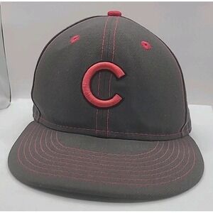 New Era Chicago Cubs 59fifty Fitted Hat Size 7 Pink Magenta MLB Baseball Cap